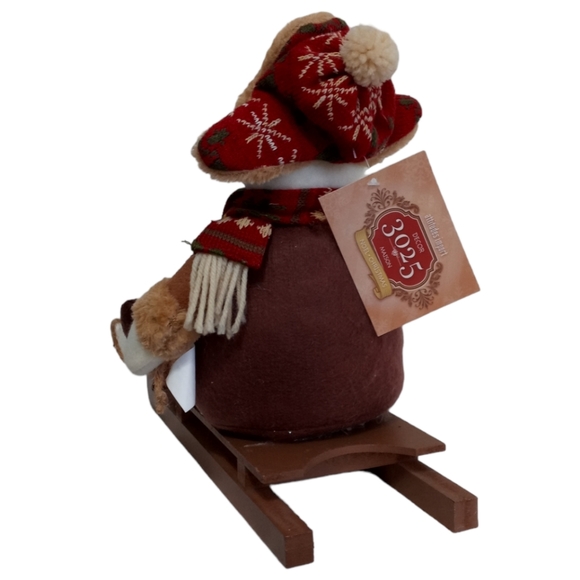 12" Snowman on a Sleigh - Picture 3 of 8